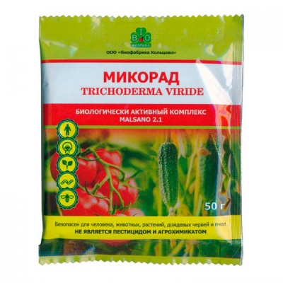Микорад MALSANO биологически активный комплекс на основе грибов Trichoderma viride, 50г. в Москве
